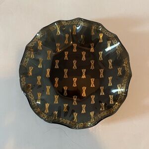 Elegant Black and Gold Decorative Bowl